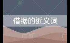 借据的近义词有哪些？借据的近义词及释义